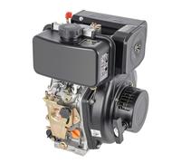 CUMELLIIR Moteur diesel 5 CV 4 temps moteur stationnaire refroidi par air | Avec arbre de 73 mm de diamètre - Monocylindre - Démarrage manuel - Pour tondeuses à gazon, machines à laver