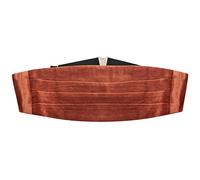 Cummerbund en velours texturé bronze