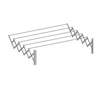 Cuncial - Séchoir Mural Extensible AC EPOXY 140 cm | Fabriqué en Acier Peint | Mesures : 140 x 23 x 71 cm | Porte-vêtements Pliable | Porte-vêtements extérieur/intérieur