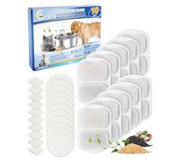 Cunina Lot de 10 filtres à eau de rechange pour chien compatible avec fontaine à eau Oneisall en acier inoxydable de 7 L/1,8 g