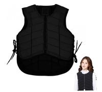 Cunlvyyds Équipement d'équitation, Gilet d'équitation rembourré, Gilet de sécurité équestre avec Corde réglable et Fermeture éclair pour Taille 41, 34-49, 21 Pouces garçons Filles