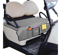 Cunlvyyds Housses de siège pour voiturette de Golf, Housse siège avec 4 Poches et Coussin antidérapant en Polyester Souple, universelles pour sièges 2 Personnes