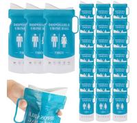 Cunlvyyds Sacs d'urine jetables 750 ML Urinoir Portable d'urgence pour Hommes Femmes 24 pièces Sacs 'Urine Anti-Fuite pour Voyages en Voiture Camping Randonnée Embouteillages Patients Enfants.