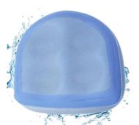 Cunlvyyds Siège d'appoint Gonflable pour avec Filet, 47 x 37 x 15 cm, en PVC imperméable et antidérapant, avec 4 ventouses, pour Piscine, et Spa, Bleu