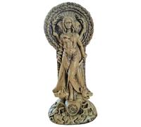Cunlvyyds Statue d'Hécate, 7x3 Pouces Statue de déesse Hécate en résine Autel de Sorcellerie Artisanat Décorations Bureau créatives Statues déesse Grecque Dieu païen Autel Résine