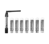 cunnyend DMX Lot de 8 Récepteurs Sans Fil DMX512 2,4 G pour Bar, 1 émetteur Sans Fil DMX512, Fête Contrôle de la Lumière, DMX Contrôleur Mâle/Femelle pour Têtes Mobiles LED d'éclairage de Scène