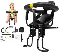 cunnyend Siège de vélo avant pour enfant de 1 à 5 ans - Siège VTT réglable avec arceau de sécurité pliable - Siège avant robuste - Jusqu'à 35 kg - Pour VTT et vélo de ville