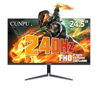 CUNPU Moniteur de jeu 24,5 pouces jusqu'à 240 Hz 1080p FHD VA Panneau Synchronisation adaptative 1ms 8bit 16.7M Couleurs 100% sRGB HDMI 2.1 DP 1.4 VESA Eye Care pour PS5