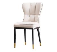 CUNTO Chaises de Salle à Manger Modernes, Chaise de Salon Accent, Chaises de Cuisine et de Salle à Manger Chaises Rembourrées en Cuir Mid-Century Moderne Chaise de Cuisine avec Pieds en Métal pour