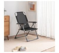 CUNTO Chaises de salon inclinables, chaise d'ordinateur ergonomique, fauteuil inclinable tapissé réglable à 6 positions avec poches latérales et coussin épais à dossier haut (couleur : style1)