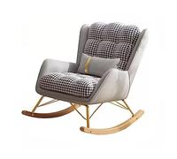 CUNTO Fauteuil à bascule tapissé pour chambre d'enfant, fauteuil à bascule tapissé pour chambre d'enfant avec oreiller lombaire, siège rembourré, fauteuil à bascule pour salon, fauteuil inclinable