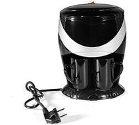 CUNTO TEmkin Cafetière avec filtre pour cafetière électrique, double tasse pour bureau et maison avec isolation automatique et combustion anti-sec, 450 W (C) (B)