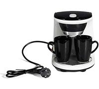 CUNTO Temkin Cafetière avec filtre pour cafetière électrique, double tasse pour bureau et maison avec isolation automatique et anti-séchage, 450 W (C) (D)