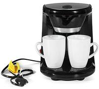 CUNTO Temkin Cafetière avec filtre pour cafetière électrique, double tasse pour bureau et maison avec isolation automatique et anti-séchage, 450 W (C) (A)