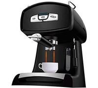 CUNTO TEmkin Machine à café électrique 850 W pour usage domestique et commercial italien semi-automatique Petite mousse de lait vapeur 1,2 l