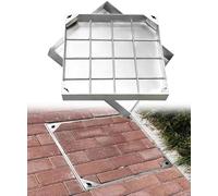 CuNtoHHH Couvercle et Cadre de Regard en Acier Inoxydable 304, Couvercle de Fosse septique Rond encastré, Design Invisible pour allée de Jardin, pelouse, Hauteur 50 mm, diamètre 400 mm, Durable et él