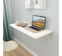 CuNtoHHH Établi Mural Blanc, Table de Bar Pliante, Table de Petit-déjeuner, Poste de Travail d'ordinateur, pour Garage extérieur, abri de Jardin, Bureau à Domicile, buanderie, Table de Salle à Manger
