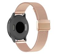CUNUJIX Bracelet de rechange pour Garmin Venu 3S/Venu 2S/Vivoactive 4S/Vivomove 3S, maille métallique 18 mm en acier inoxydable pour Forerunner 255S/265S