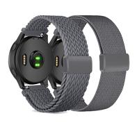 CUNUJIX Lot de 2 bracelets de rechange tressés pour Amazfit Bip 5/Balance/Cheetah Pro/GTR 4/GTR 3/GTR 3 Pro/GTR 2/2e - En nylon élastique et fermeture magnétique - Pour Amazfit GTR 47 mm, Nylon, No