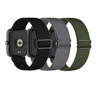 CUNUJIX Lot de 3 bracelets de rechange, en nylon, élastique, pour Xiaomi Redmi Watch 4/Xiaomi Band 8 Pro, tissu sport, boucle extensible, pour Redmi Watch 4, homme et femme, taille unique, Nylon, No