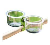 CUNZJIA Bol d'alimentation pour perroquets - Support pour cage - Jouet d'entraînement pour oiseaux - Jouet de gymnastique - Tasse de nourriture pour perruches et calopsittes