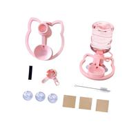 CUNZJIA Distributeur d'eau à profil bas avec récipient transparent de 650 ml pour chats et petits chiens