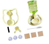 CUNZJIA Distributeur d'eau à profil bas avec récipient transparent de 650 ml pour chats et petits chiens