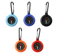 CUNZJIA Lot de 5 boussoles de survie en plein air pour alpinisme, outil de navigation, porte-clés portable pour camping