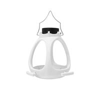 CUNZJIA Mangeoire à oiseaux solaire avec lumières LED pour décoration de jardin et observation de la faune