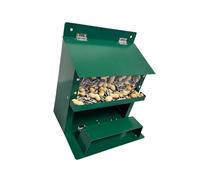 CUNZJIA Mangeoire en métal robuste avec grande capacité et design résistant aux intempéries pour décoration de jardin en plein air