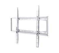 CUNZJIA Support d'écran mural en acier inoxydable brossé, inclinaison manuelle ± 5° et ± 15°, motif 400 x 400 mm, convient pour écrans de 32 à 60"