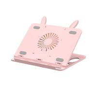 CUNZJIA Support réglable pour ordinateur portable pliable avec base rotative à 360°, support ventilé pour tablettes domestiques