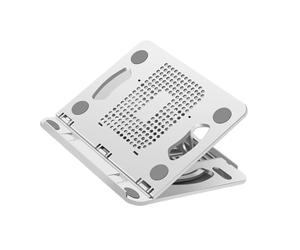 CUNZJIA Support réglable pour ordinateur portable pliable avec base rotative à 360°, support ventilé pour tablettes domestiques