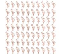 CUOFYUNL 100 pièces trombone flamant rose mignon forme animale fichier Note Page marqueur Clips signet pour la Classification des fichiers (Or Rose)