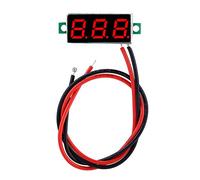 CUOFYUNL 1pc numérique 0.28 ″affichage LED voltmètre panneau de compteur de tension CC 2.5-30V (Rouge (rétroéclairage de la police))