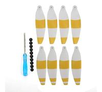 CUOFYUNL 2 paires RC Drone 4726F accessoire d'hélice réduction du bruit adapté pour Mini (bande jaune pagaie blanche)