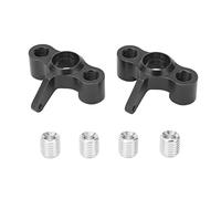 CUOFYUNL 2 pièces fusées d'essieu en alliage d'aluminium bloc de direction de support de moyeu pour pièces de mise à niveau de voiture JLB 1/10 RC (Noire)