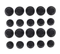 CUOFYUNL 20 pièces bigoudi en forme de champignon ménage Silicone femmes filles rouleau de cheveux outil de coiffure noir