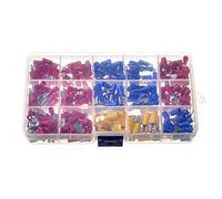 CUOFYUNL 280 pièces assortiment de connecteurs électriques isolés bornes de fil à sertir avec boîte de rangement Portable