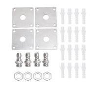 CUOFYUNL 4 ensemble de support de à mousse pour nettoyeur haute pression en acier inoxydable 1/4in support de à mousse automatique à connexion rapide