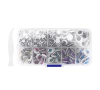 CUOFYUNL 420 pièces yeux auto-adhésifs forte adhérence facile à utiliser multi-usages bricolage yeux mobiles pour l'artisanat d'art jouets scrapbooking