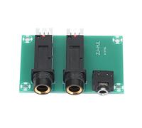 CUOFYUNL Adaptateur de prise pour écouteurs, 2 voies, installation facile, contact fiable, utilisation flexible, plaque adaptateur de prise pour microphone PCB