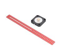 CUOFYUNL Boussole Scriber 360 ° en alliage d'aluminium règle à double échelle outil de traçage pour le travail du bois