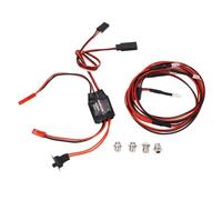 CUOFYUNL ESC brossé 30A avec lumières LED, frein double voie, contrôleur de vitesse électronique 30A pour moteur 130 180 260 280 380 1/16 1/18 1/24 RC voitures bateaux