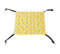 CUOFYUNL Lit-balançoire Suspendu pour Chat, Double Face, Hauteur réglable, Tissu en Lin, lit hamac pour Animal de Compagnie M