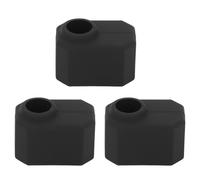 CUOFYUNL Lot de 3 cache-chaussettes en silicone résistant aux hautes températures pour imprimante 3D Prusa MK4 Noir