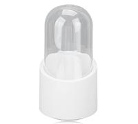 CUOFYUNL Makeup Brush Holder 360 Degree Rotatable Large Capacity Dustproof Cosmetics Brush Storage