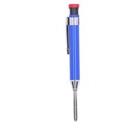 CUOFYUNL Mechanical Carpenter Pencil Heavy Duty with Sharpener Long Nose Deep Hole for Woodworking Construction (Bleue)