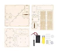CUOFYUNL Modèle d'espace électrique en Bois Jouet de Bricolage Outils d'enseignement de la Science motrice Jouet éducatif pour Les Enfants