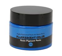 CUOFYUNL Pigment de résine 50g couleur fluorescente haute Saturation opération facile Colorant de résine liquide pour l'artisanat d'art fabrication de bricolage (Bleu Fluo)